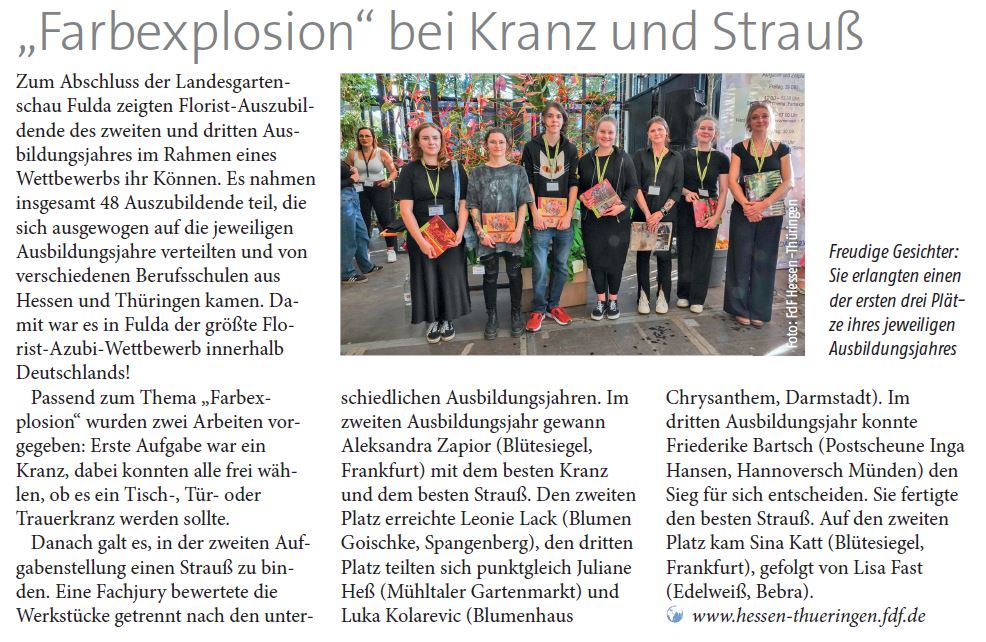 floristen wettbewerb 2023